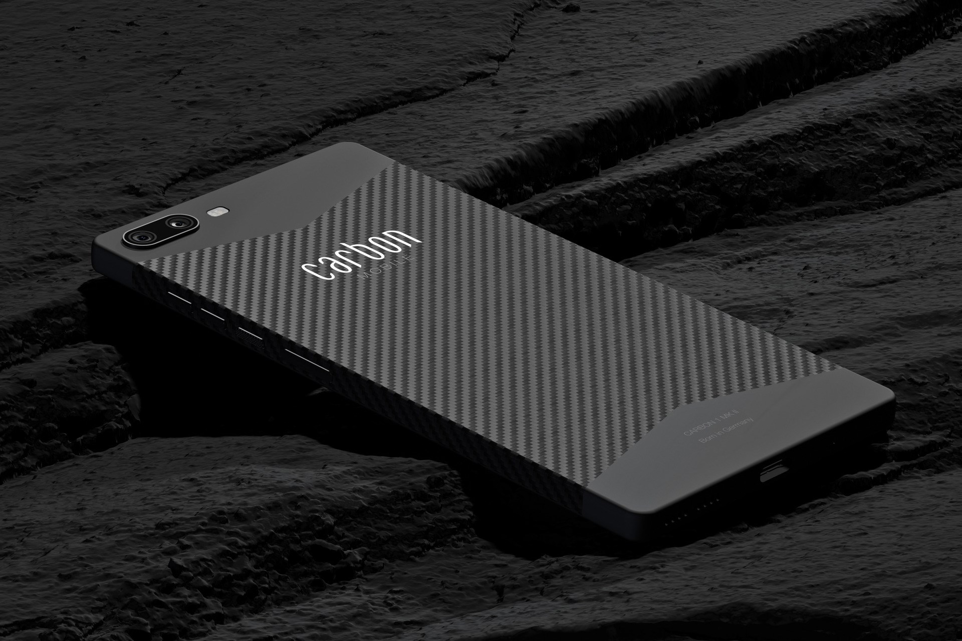 smartphone with all-carbon-fiber housing, carbon fibers, Tepex