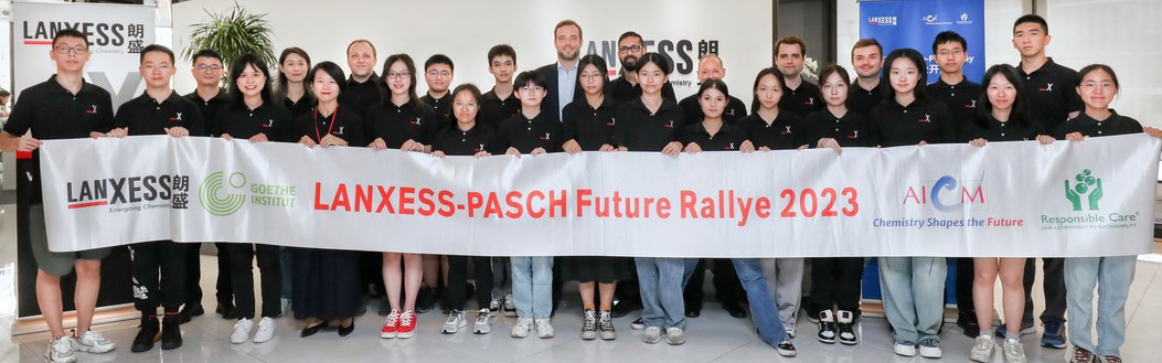 LANXESS Future Rallye 2023 in China. Eighteen high school students from Shanghai, Hangzhou and Wuxi visited LANXESS Shanghai office on the event day. 
