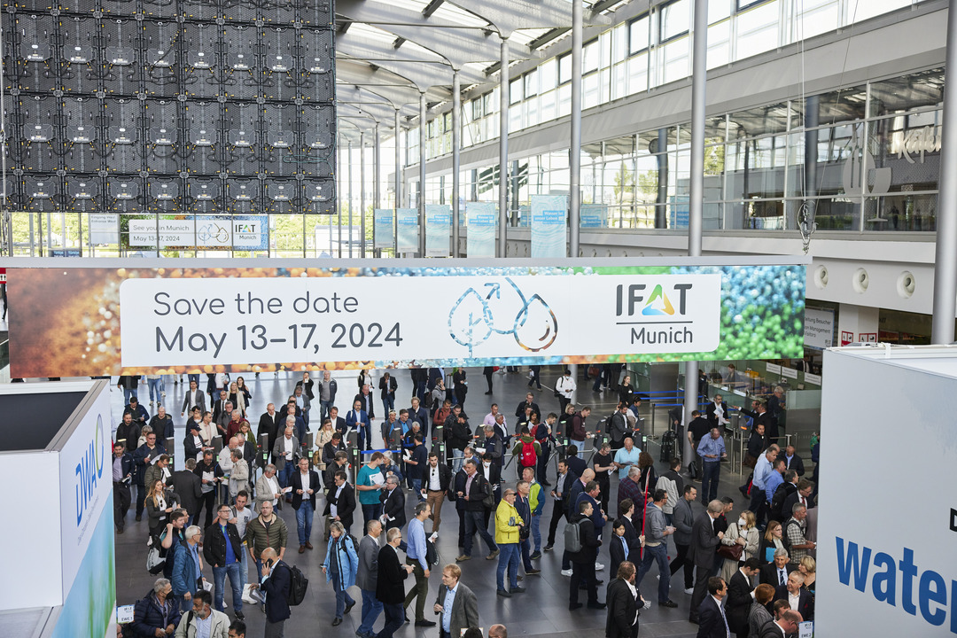 Visitors at IFAT tradeshow in Munich