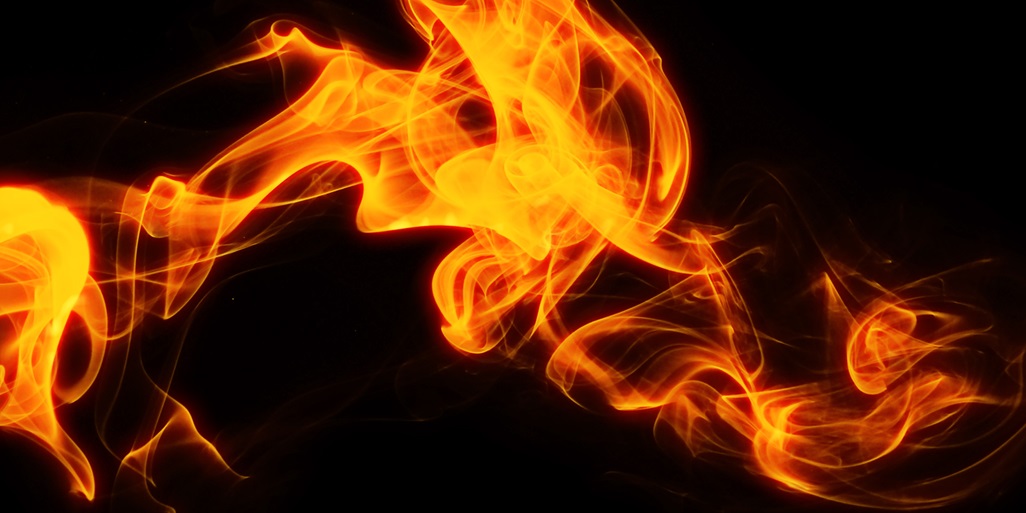 Orange flames